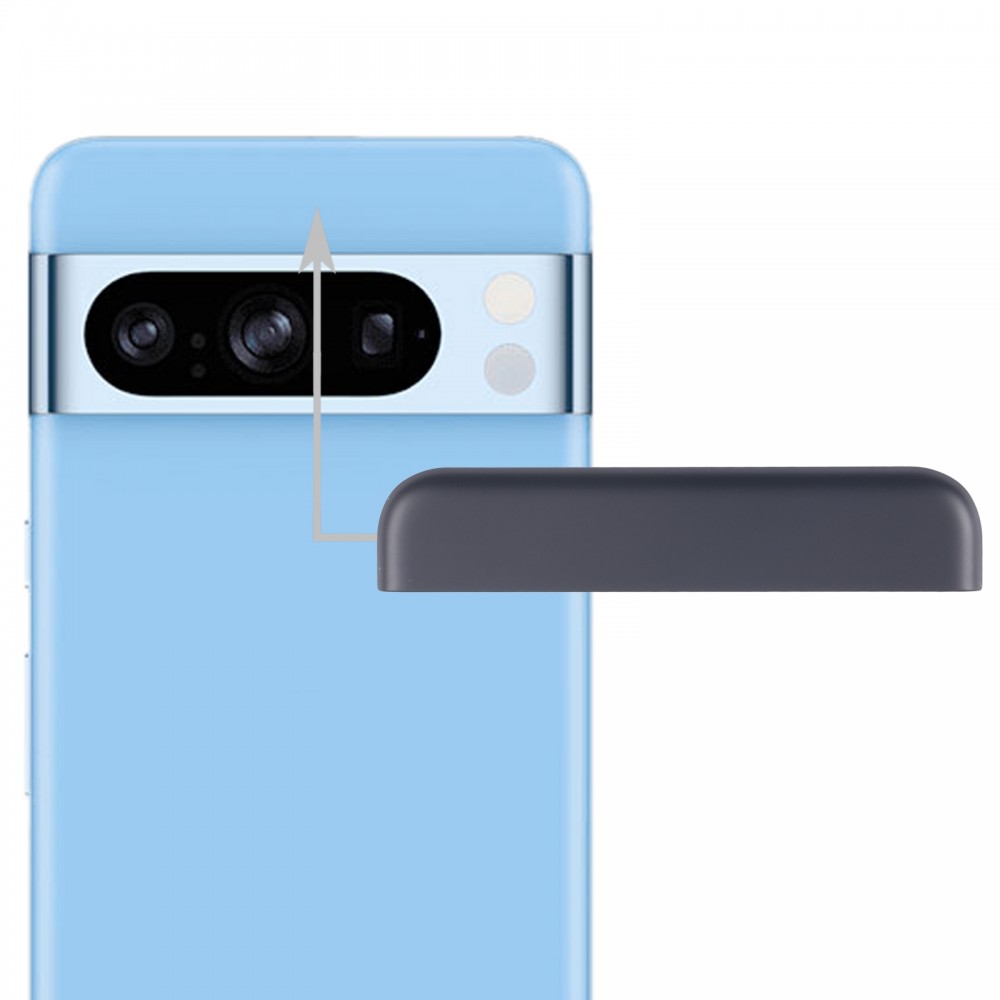 עבור Google Pixel 8 Pro מקורי קדמי עליון עליון כיסוי אחורי (שחור)