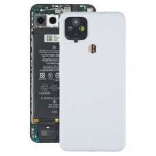 Para Google Pixel 4A 5G Tapa trasera de batería con cubierta de lente de cámara (blanco)