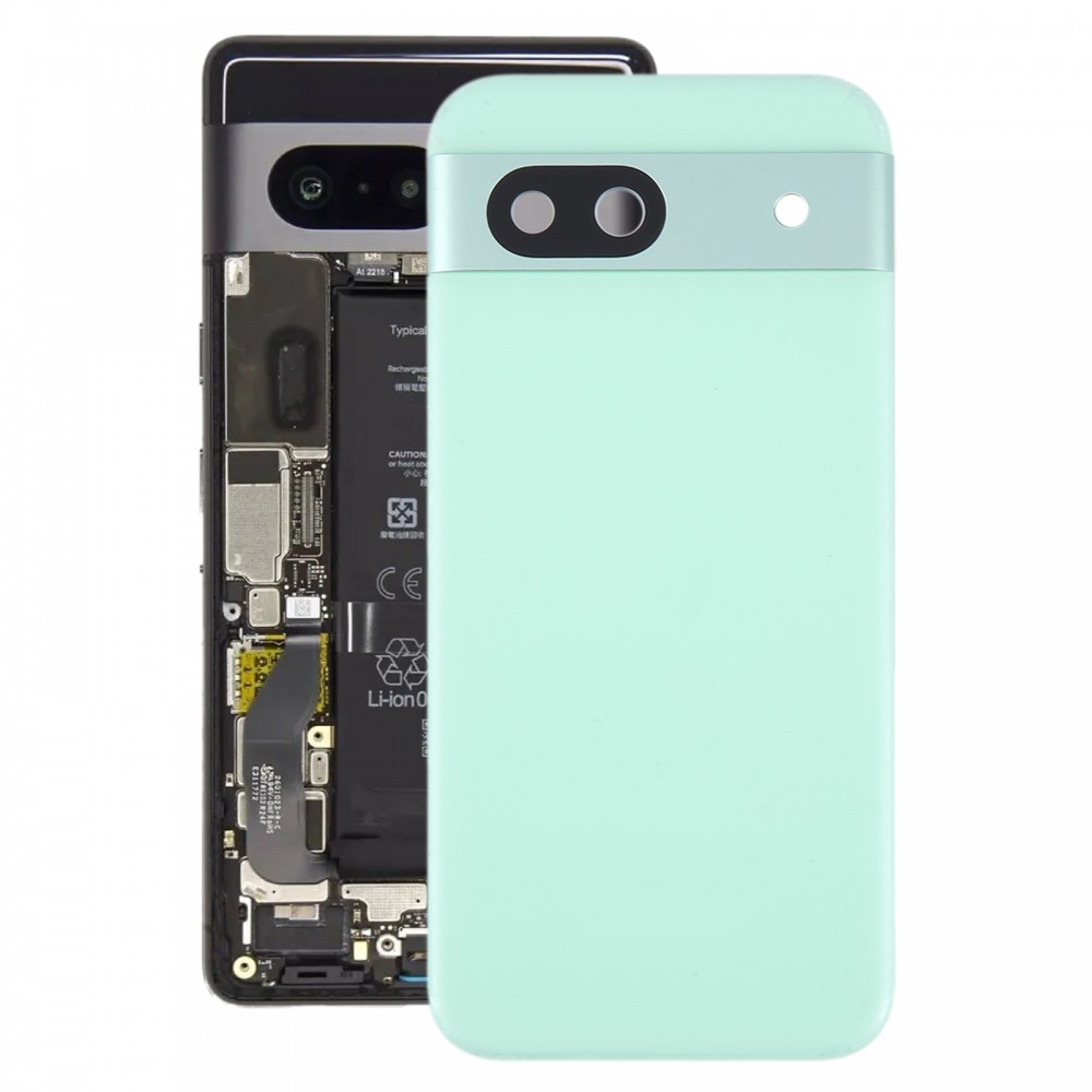适用于 Google Pixel 8A 电池后盖 带相机镜头盖 (绿色)
