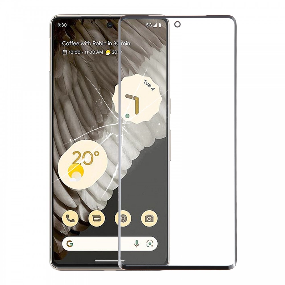 Google Pixel 7 Pro წინა ეკრანის გარე შუშის ლინზებისთვის OCA ოპტიკურად გამჭვირვალე წებოვანი