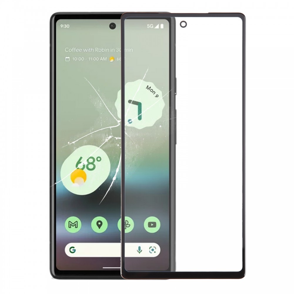 适用于 Google Pixel 6a 前屏幕外玻璃镜头，带 OCA 光学透明粘合剂