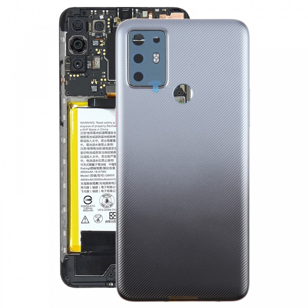 Оригинальная задняя крышка аккумулятора для HTC Desire 20+ (черная)