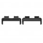 For Huawei Band 8 1 Pair Stainless Steel Metal Watch Band Connector(Black)