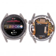 מסך LCD מקורי ומכלול מלא עם מסגרת ל-Huawei Watch 3 Pro (כסף)