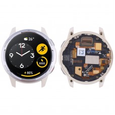Xiaomi Watch Color 2:lle alkuperäinen LCD-näyttö ja digitoija, koko kokoonpano kehyksellä (hopea)
