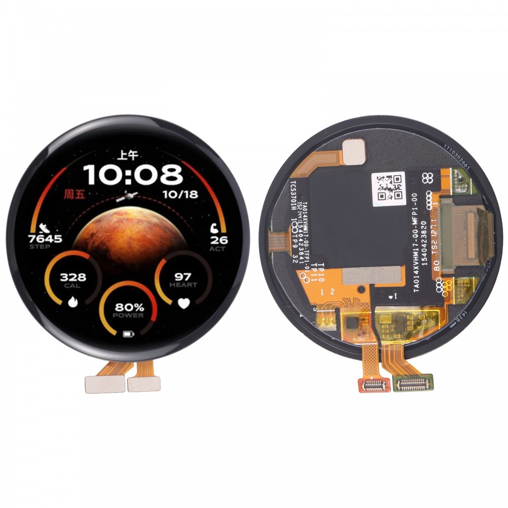 For Honor Watch GS 4 מסך LCD מקורי עם הרכבה מלאה של Digitizer