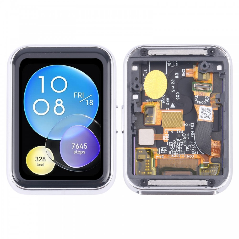 适用于华为Watch Fit 2原装液晶屏数字化仪全总成带边框 (银色)