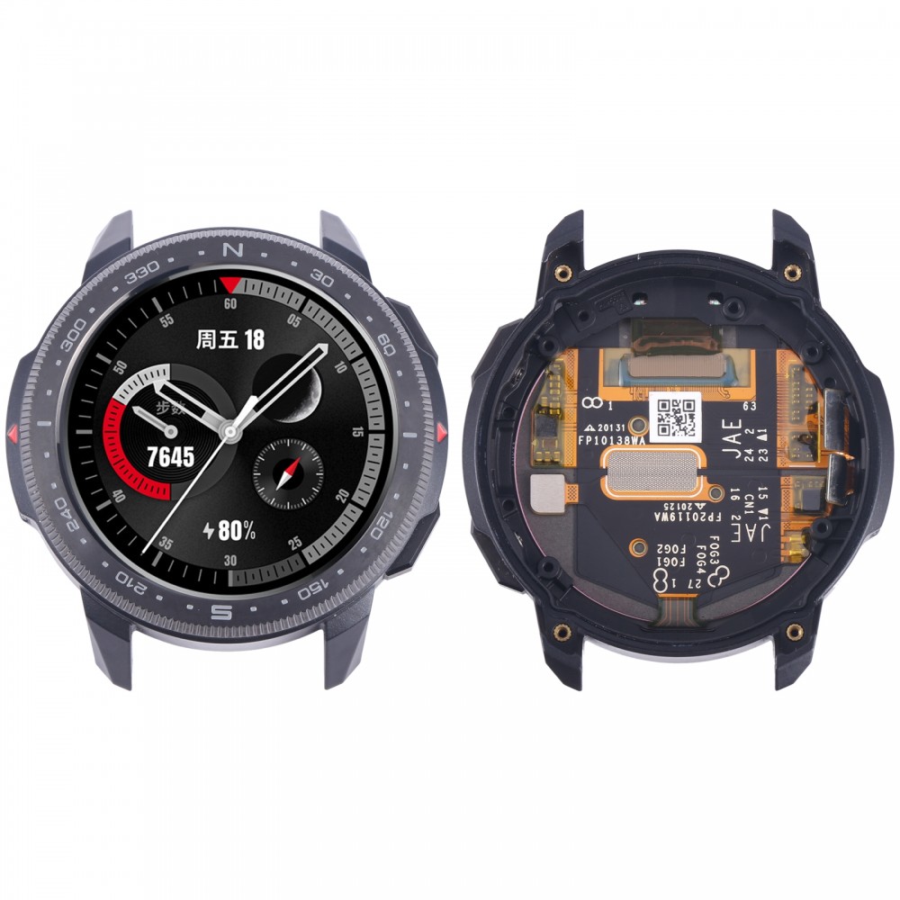 Per Honor Watch GS Pro Schermo LCD originale e digitalizzatore assemblaggio completo con cornice (nero)