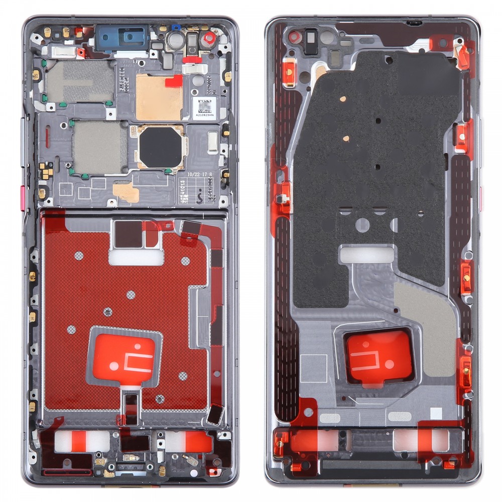 Huawei Mate 40 Pro elülső házhoz, LCD keretes előlap (fekete)