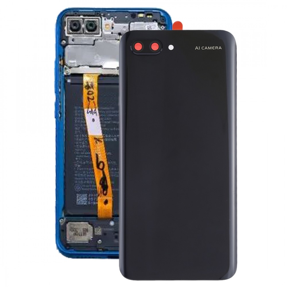 כיסוי אחורי לסוללה עם עדשת מצלמה עבור Huawei Honor 10 (שחור)