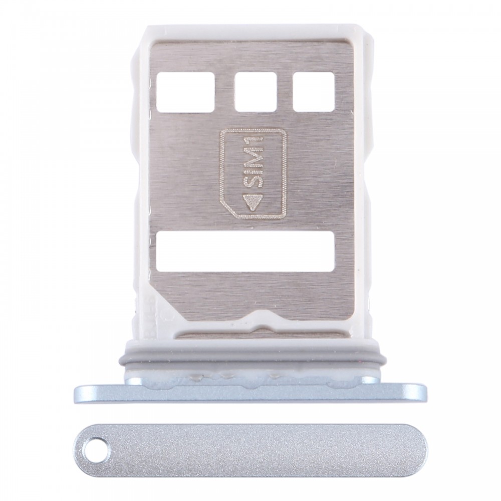 Per Huawei Mate 60 Pro Vassoio SIM + scheda NM (Argento)
