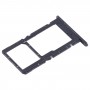 Pour Huawei Enjoy 60 Plateau pour carte SIM + SIM / Micro SD (Noir)