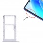 Pro Huawei nova Y70 přihrádka na SIM + SIM / Micro SD kartu (stříbrná)