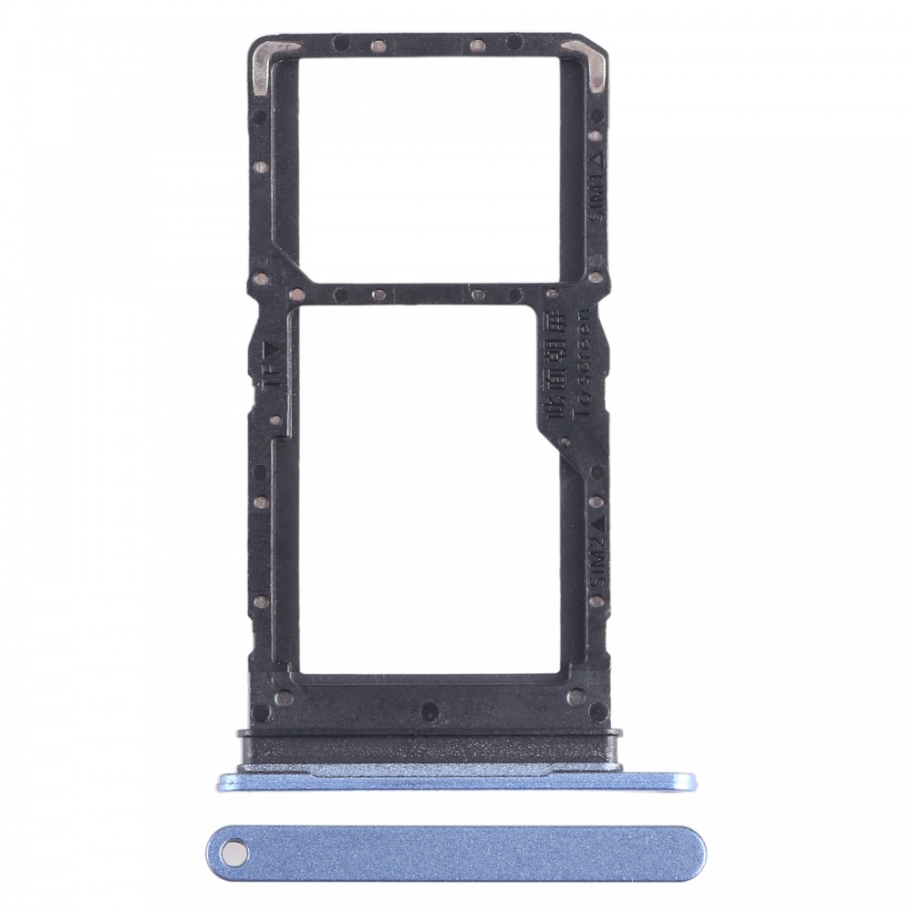 Pour Honor Play6C SIM + SIM / Micro SD Card Tray (Bleu)