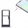 За Honor Play6C SIM + SIM / Micro SD поставка за карта (сребърна)