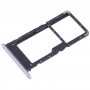 Dla Honor X8 5G Tacka na kartę SIM + SIM / Micro SD (fioletowa)