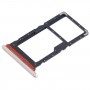 Pro Honor X5 přihrádka na SIM + SIM / Micro SD kartu (zlatá)