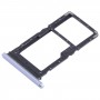 Dla Honor X5 Tacka na kartę SIM + SIM / Micro SD (fioletowa)