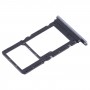 Dla Honor X5 Tacka na kartę SIM + SIM / Micro SD (fioletowa)
