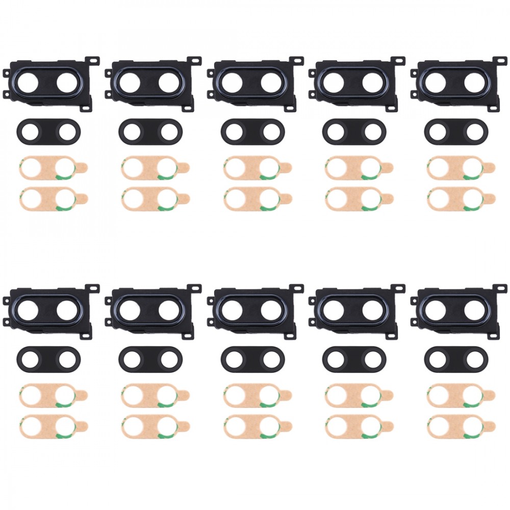 For Huawei Enjoy 9 Plus 10pcs Camera Lens Cover (Black)