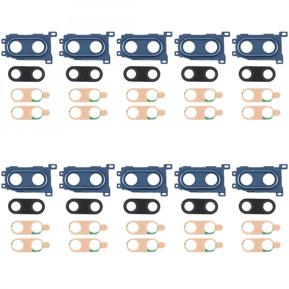 For Huawei Enjoy 9 Plus 10pcs Camera Lens Cover (Blue)