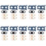 For Huawei Enjoy 9 Plus 10pcs Camera Lens Cover (Blue)