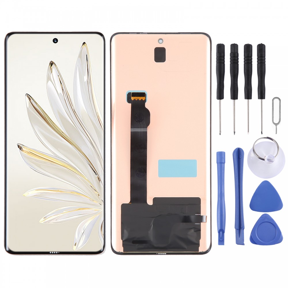 Eredeti LCD-kijelző Honor 70 Pro-hoz digitalizálóval, teljes összeszereléssel