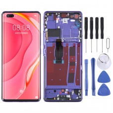 Huawei Nova 7 Pro 5G用フレーム付きLCDスクリーンとデジタイザーの完全なアセンブリ(ブルー)