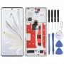 Schermo LCD originale per Honor 70 Digitizer assemblaggio completo con cornice (oro)