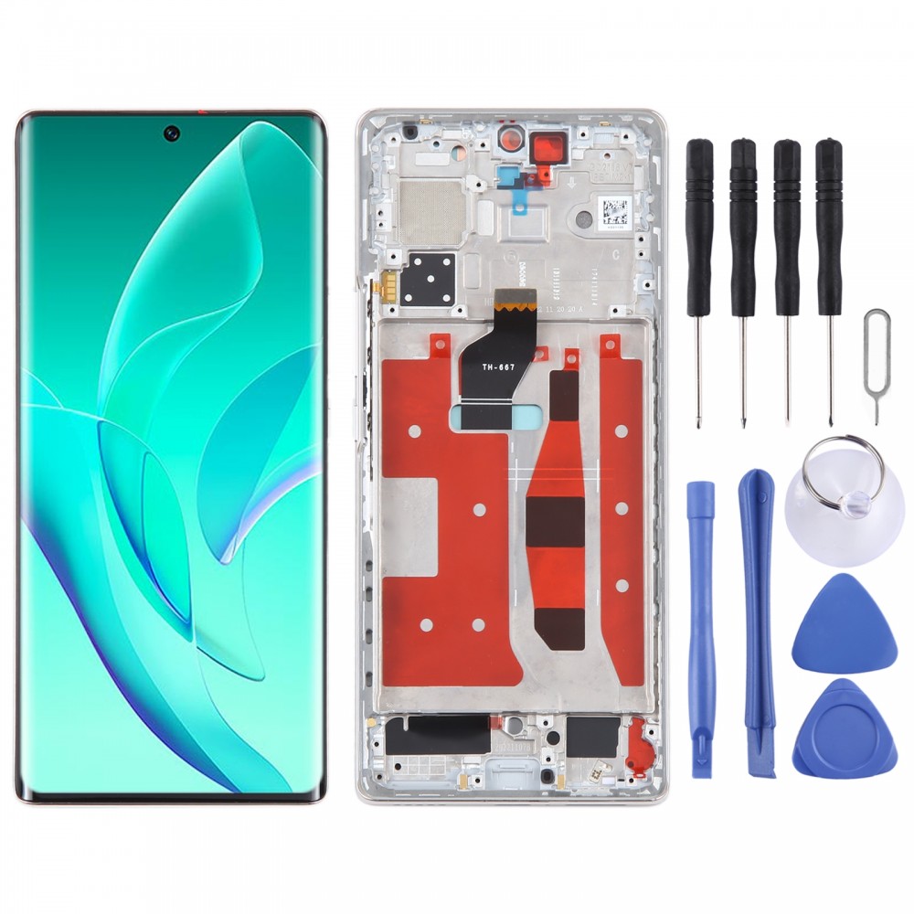 Originální LCD obrazovka pro Honor 60 Digitizer Full Sestava s rámem (zlatá)