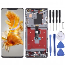 Originaal LCD-ekraan Huawei Mate 50 Pro digiteerija jaoks, täielik komplekt koos raamiga (must)