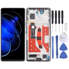 Für Honor 80 GT Original LCD-Bildschirm-Digitizer, komplette Montage mit Rahmen (schwarz)