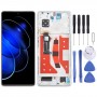 Honor 80 GT eredeti LCD-képernyős digitalizálóhoz, teljes összeállítás kerettel (ezüst)