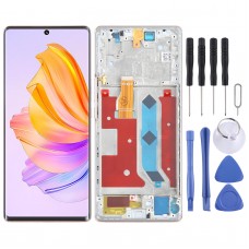 Oryginalny pełny Digitizer ekranu LCD Honor 80 SE z ramką (złoto)