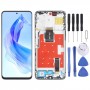 Honor X50i eredeti LCD-képernyős digitalizálóhoz, teljes összeszerelés kerettel (ezüst)