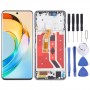 Honor X50 eredeti LCD-képernyős digitalizálóhoz, teljes összeszerelés kerettel (arany)
