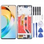 Pour Honor X50 Écran LCD d'origine numériseur assemblage complet avec cadre (argent)