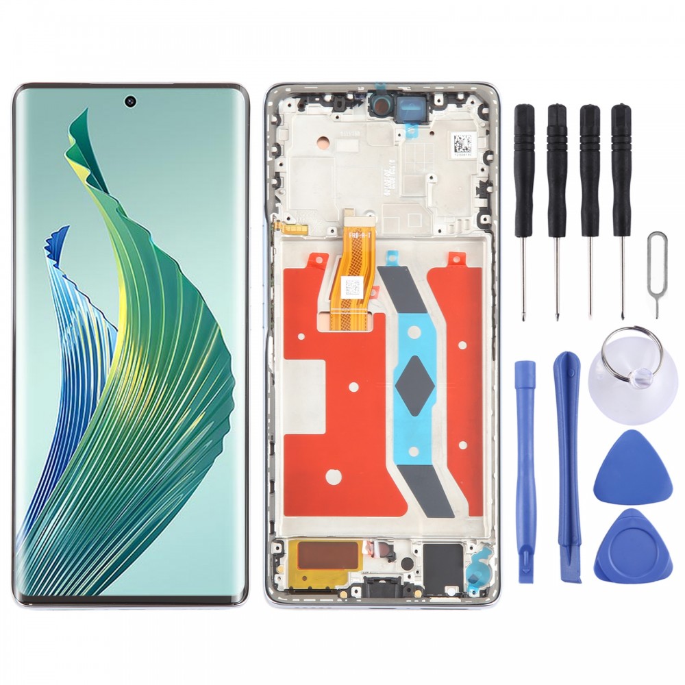 לכבוד Magic5 Lite מסך LCD Digitizer הרכבה מלאה עם מסגרת (כסף)