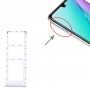 Para Infinix Note 11 X663 Bandeja de tarjeta SIM + Bandeja de tarjeta SIM + Bandeja de tarjeta Micro SD (Blanco)