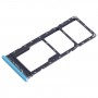 Per Infinix Hot 12 X6817 Vassoio scheda SIM + Vassoio scheda SIM + Vassoio scheda micro SD (Blu)