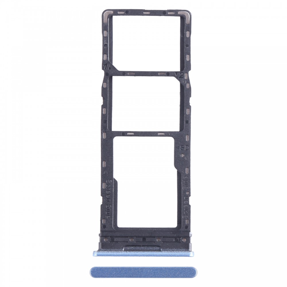Pour Infinix Note 12 4G X663 Plateau de carte SIM + Plateau de carte SIM + Plateau de carte Micro SD (Bleu)