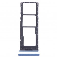 For Infinix Note 12 4G X663 SIM Card Tray + SIM Card Tray + Micro SD Card Tray (Blue)