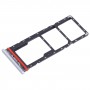 Für Infinix Hot 12 Play SIM-Kartenfach + SIM-Kartenfach + Micro-SD-Kartenfach (weiß)