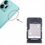 För Infinix Zero 20 X6821 SIM-kortfack + SIM-kortfack + Micro SD-kortfack (guld)