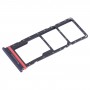 Infinix Hot 20 X6826 SIM-kártya tálca + SIM-kártya tálca + Micro SD-kártya tálca (fekete) számára