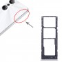 Infinix Hot 20 X6826 SIM-kártya tálca + SIM-kártya tálca + Micro SD-kártya tálca (fehér) számára
