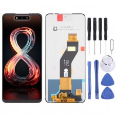 Infinix Smart 8 Pro X6525B OEM LCD képernyőhöz, teljes szereléssel digitalizálva