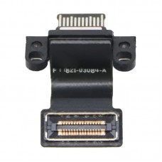 Para MacBook Pro M1 Pro / Max Retina 14 16 2023 A2918 A2992 A2991 Cable flexible de puerto de carga tipo C (negro)