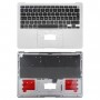 Macbook Air 13 2020 M1 A2337 C-külje kaanele + UK Editioni võtmetahvlile (hõbedane)