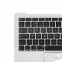 Macbook Air 13 2020 M1 A2337 C-külje kaanele + UK Editioni võtmetahvlile (hõbedane)